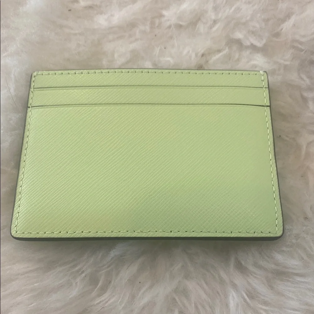 Kate Spade Neon Green Card Holder - Picture 2 of 5